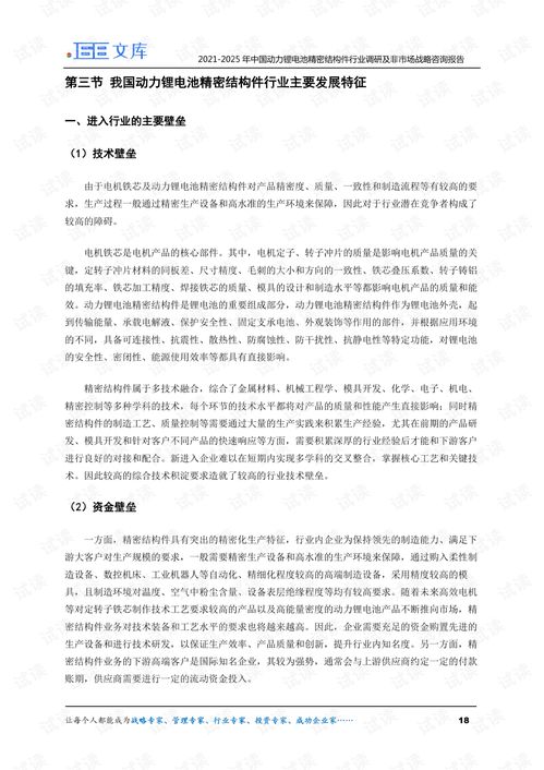 2021 2025年中國動力鋰電池精密結構件行業調研及非市場戰略戰略咨詢報告.pdf